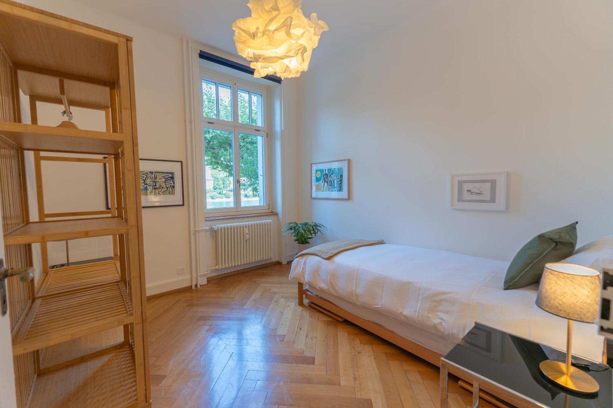 Charmante Altbauwohnung Am Rhein Basel Exterior foto